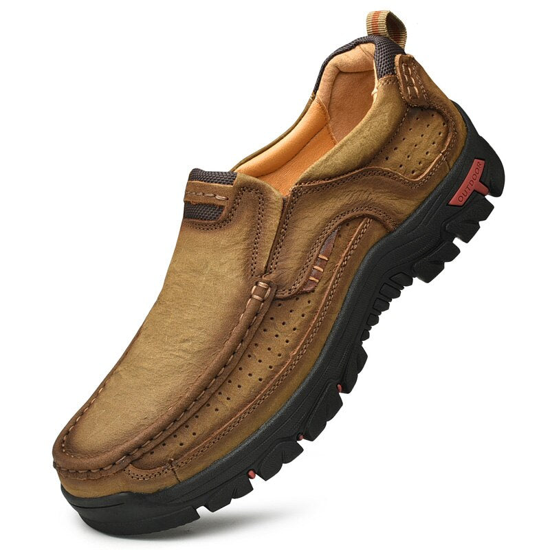 Männer Casual Kuh Lederschuhe, Hohe Qualität Vintage 100% Echtes Lederschuhe