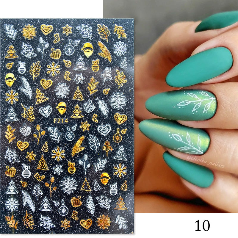 1PCS 3D Nagelzubehör, Maniküre-Nagelteile, Nageldekoration mit Liebes-Herz Aufkleber