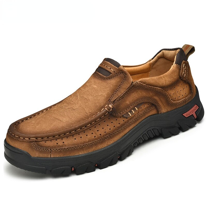 Männer Casual Kuh Lederschuhe, Hohe Qualität Vintage 100% Echtes Lederschuhe