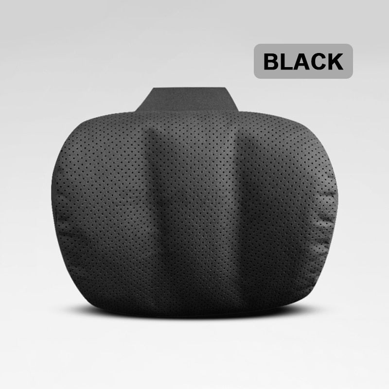 Autositz-Kopfstützenkissen, gebogene Oberfläche, unterstützt ergonomisches Design, automatische Nackenstütze für Reisen, lindert Schmerzen