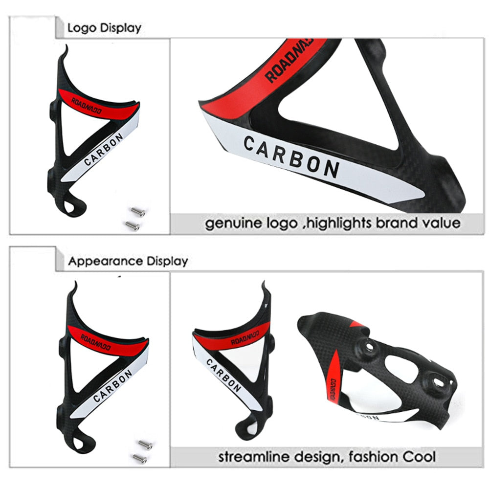 1 PC/2 PC Fahrrad Flaschenalter aus Vollkarbon, MTB Flaschenhalter