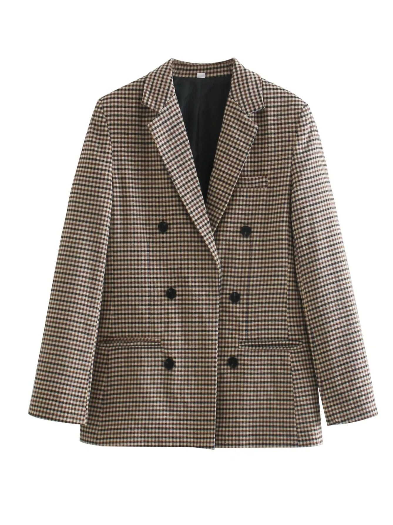 Zweireiher Business Blazer-Mantel für Damen, Mode für Herbst / Frühling, Mantel für Bürodamen