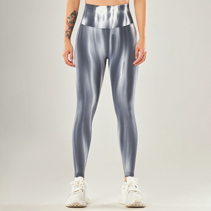 Nahtlose Damen Fitness Leggings, Hohe Taille Atmungsaktive enge Yoga Sporthose
