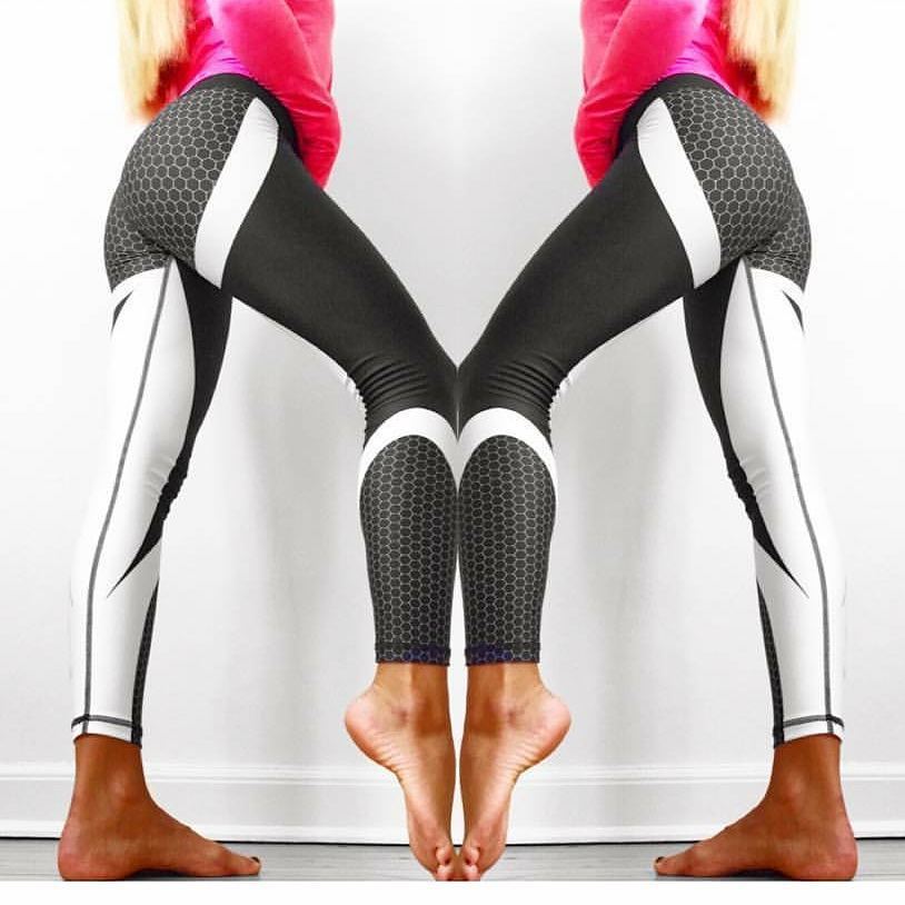 Bedruckte Yoga-Hosen für Damen, Push-Up, professionelles Laufen, Fitness, Sport, Leggings, enge Hosen, Bleistift-Leggins
