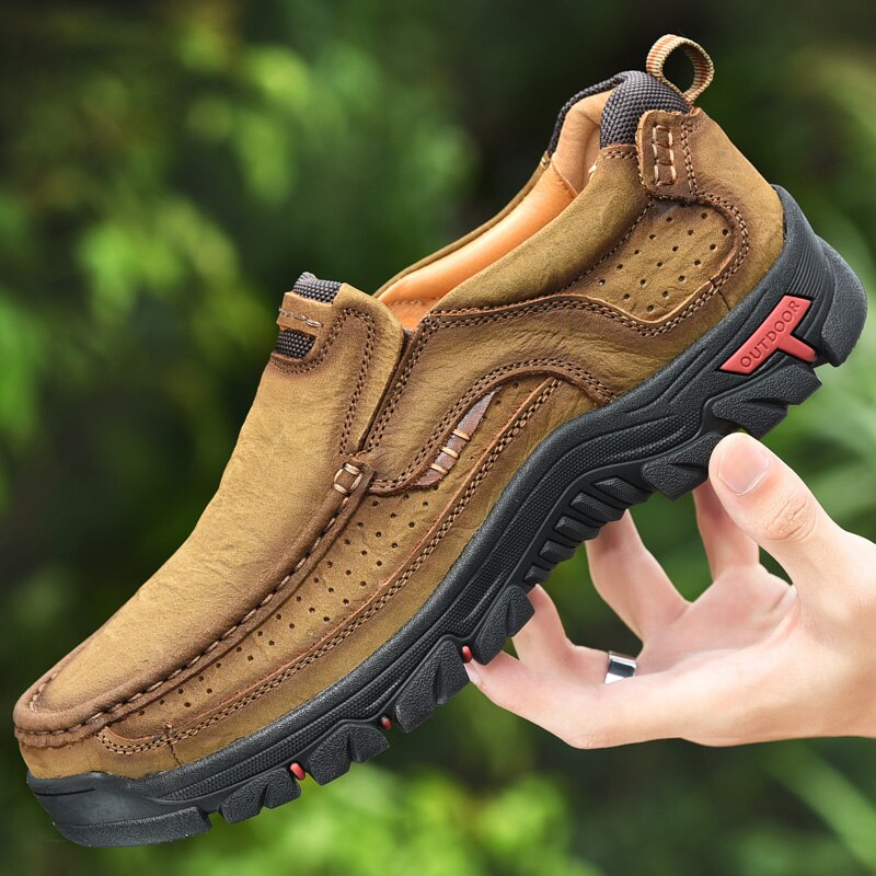 Männer Casual Kuh Lederschuhe, Hohe Qualität Vintage 100% Echtes Lederschuhe