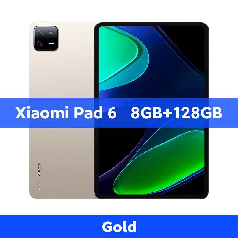 Weltpremiere Xiaomi Pad 6 Global Version 128 GB/256 GB, Snapdragon 870 Prozessor 144 Hz WQHD+ 8840 mAh, 33 W Schnelllade-Tablet
