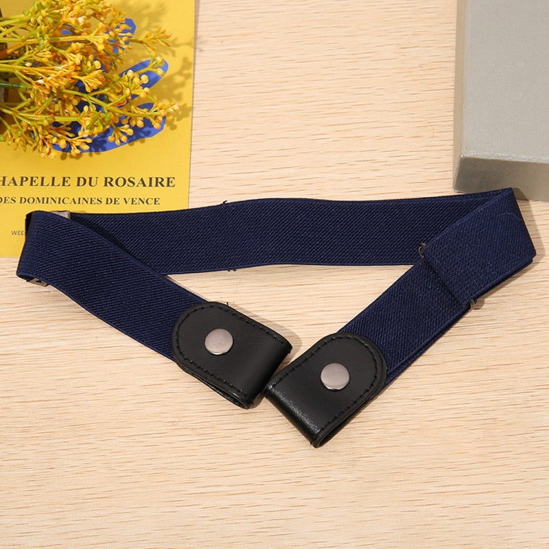 Schnallenfreier Gürtel für Jeanshosen, Kleider, modischer, elastischer Taillengürtel ohne Schnalle für Damen/Herren, keine Ausbuchtung, kein Ärger