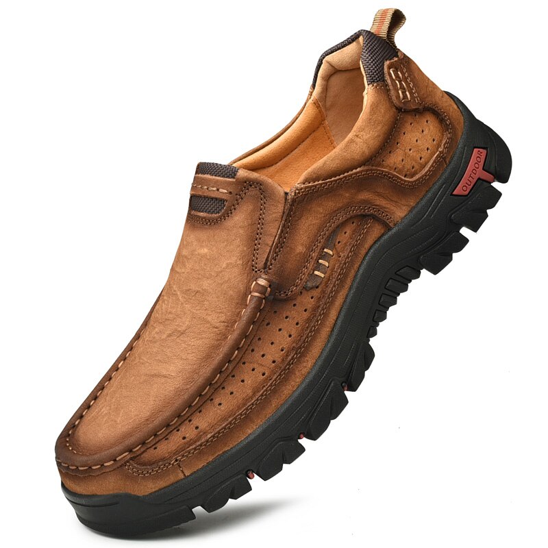 Männer Casual Kuh Lederschuhe, Hohe Qualität Vintage 100% Echtes Lederschuhe