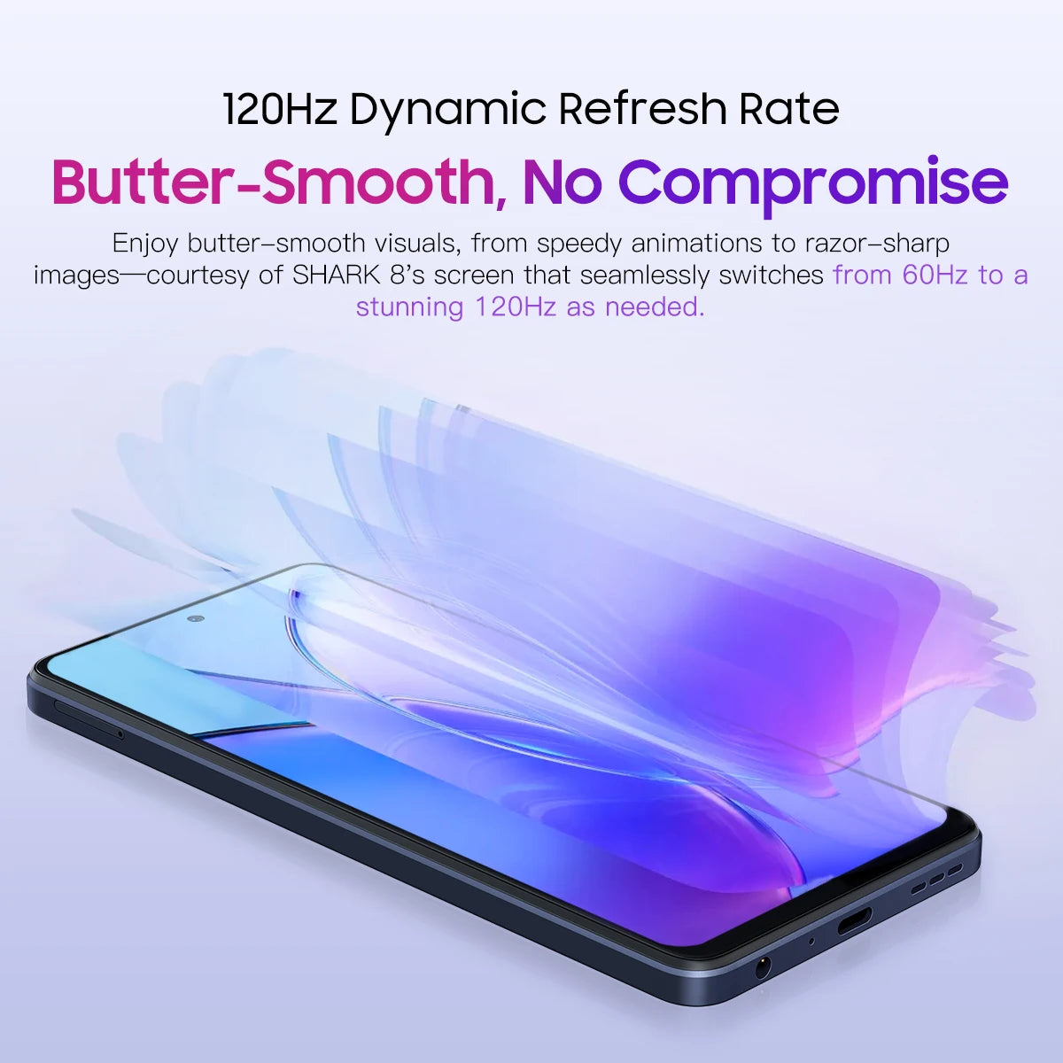 Blackview SHARK 8 Smartphone Android13 G99 Mobile Phone 6.78'' 120Hz 2.4K Display 8GB+8GB RAM, 128GB/256GB ROM 64MP, 2 SIM Card