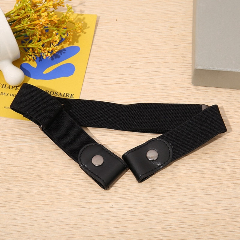 Schnallenfreier Gürtel für Jeanshosen, Kleider, modischer, elastischer Taillengürtel ohne Schnalle für Damen/Herren, keine Ausbuchtung, kein Ärger