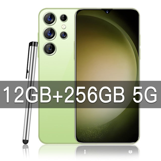 2023 neues heißes S23 Ultra Smartphone 7,3 Zoll Vollbild 4G 5G Telefon 16 TB + 1 TB 7800 mAh, Dual-Nano-SIM-Karte