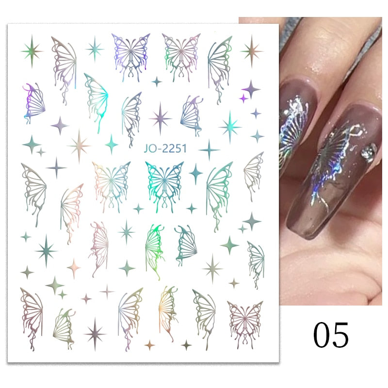 1PCS 3D Nagelzubehör, Maniküre-Nagelteile, Nageldekoration mit Liebes-Herz Aufkleber