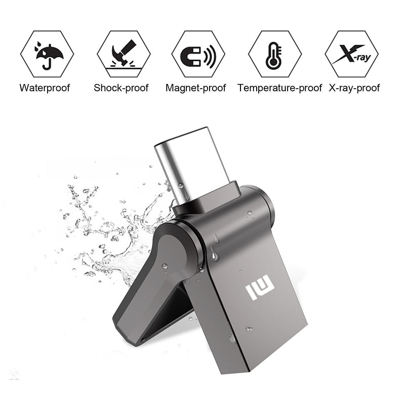 Xiaomi 2 TB Disk Hochgeschwindigkeits-USB 3.0 Typ-C-Schnittstelle Handy-Flash-Laufwerk,1 TB Computer Dual-Use-OTG Dual-Flash-Speicher USB
