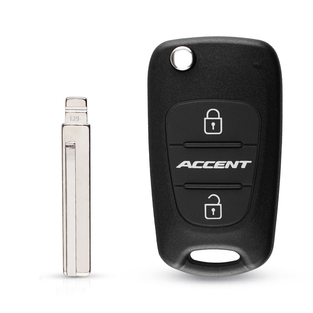 KEYYOU Neue Remote Key Shell Für Hyundai I20, I30, IX35, I35 Accent Kia Picanto Sportage K5, 3 Tasten Flip Folding remote Key Fall