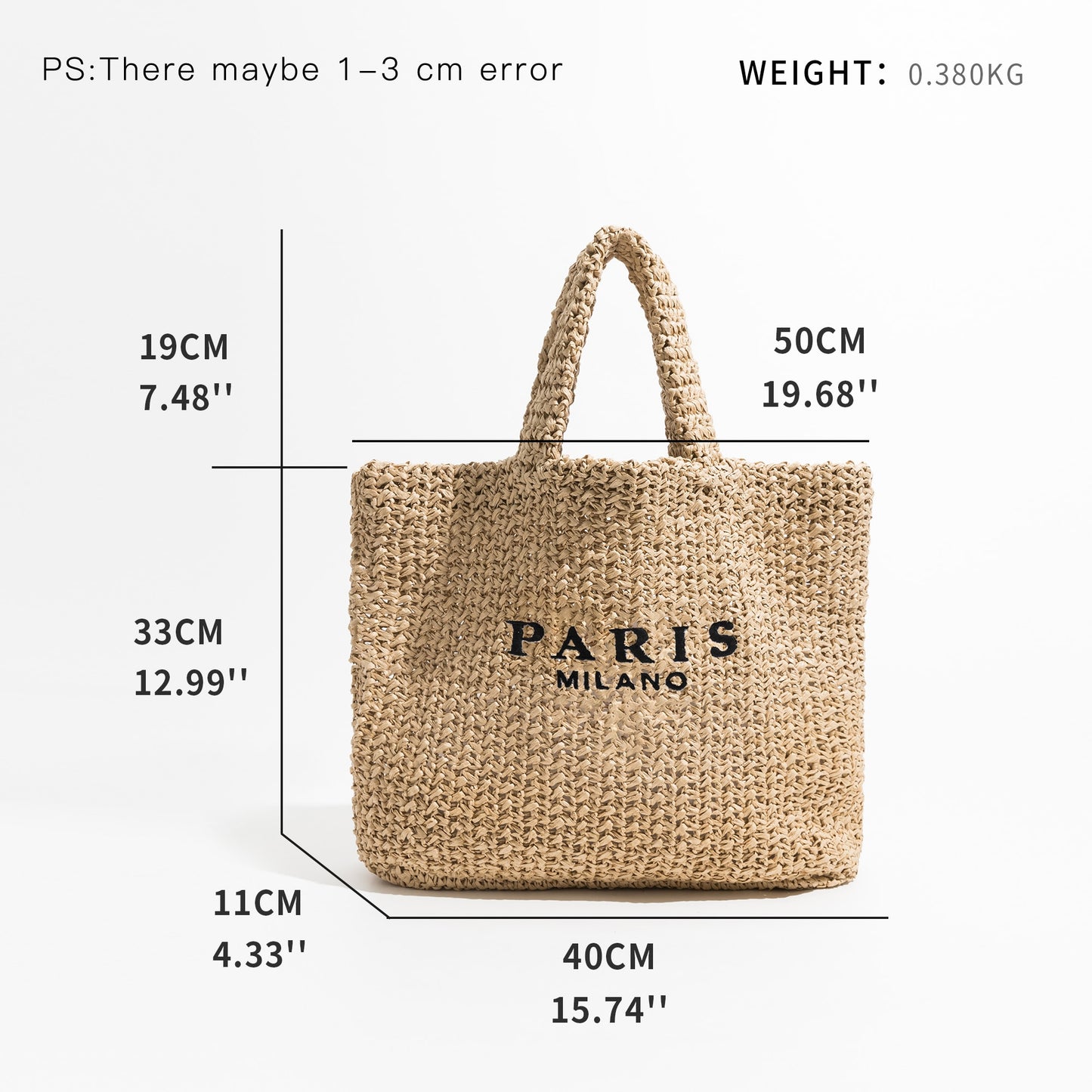 Luxus Design Frauen Geflochtene Bast Stroh Tasche Große Kapazität, Sommer Strandurlaub Schultertasche