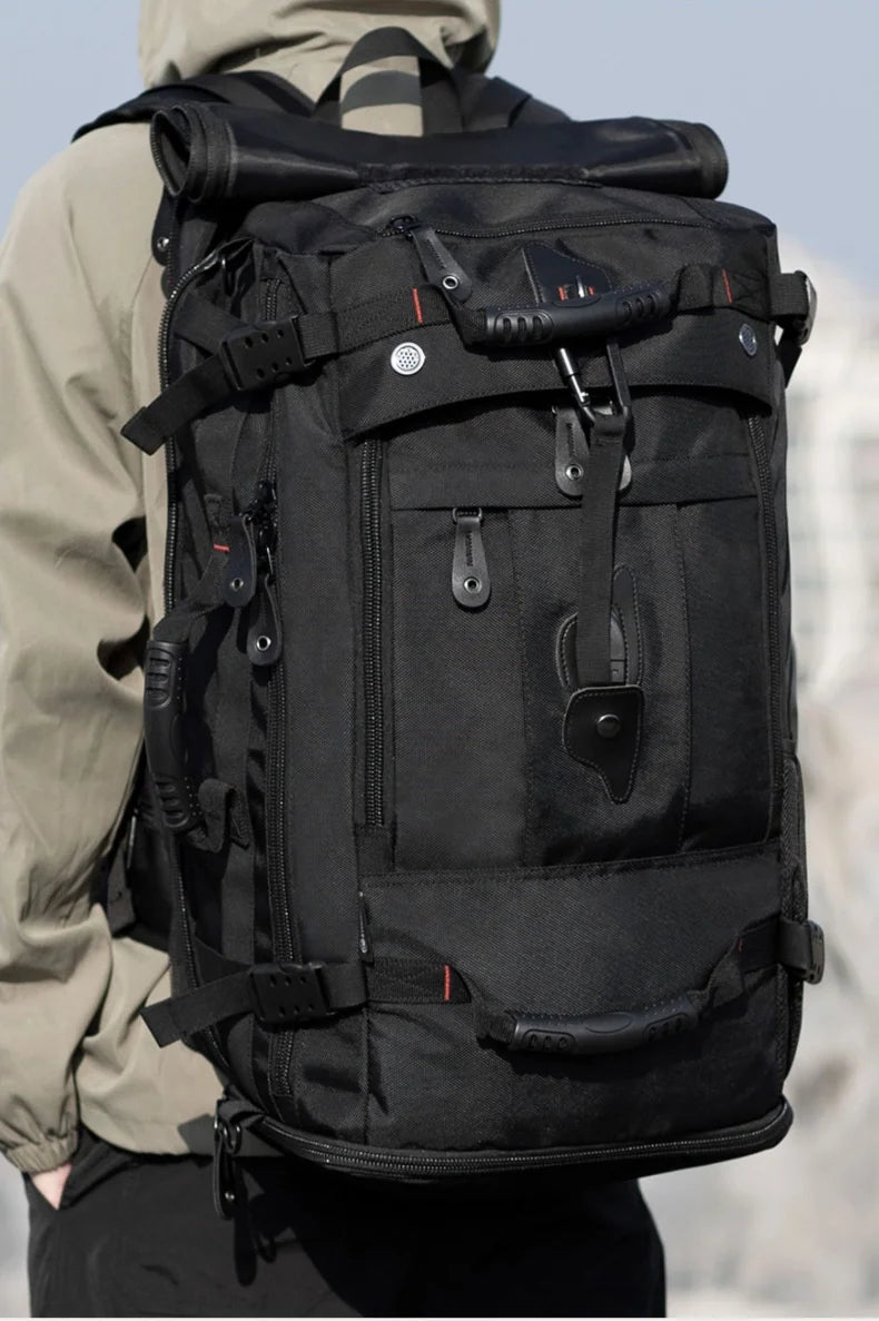 50L 70L Travel Fitness Training Backpack Large Capacity Multifunction Luggage Bag Waterproof Men Outdoor Hiking Trekking PackXA8
