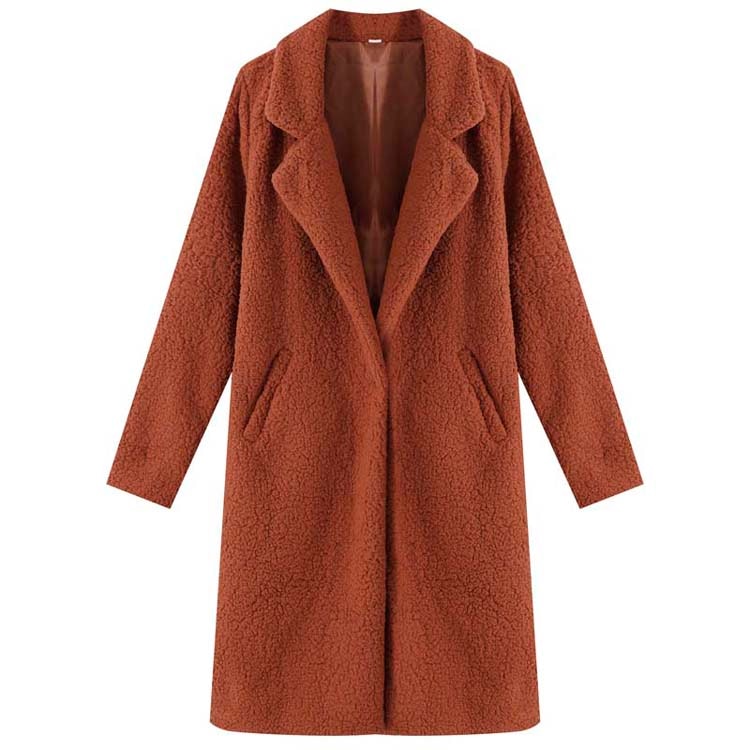 2023 Damen warme Pelzmantel, Weibliche Plüsch Teddy Mantel Outwear