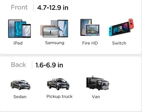 Tragbare Auto-Kopfstützen-Tablet-Halterung für iPad, Tablet-Ständer, Auto-Rücksitz-Kopfstützenhalterung