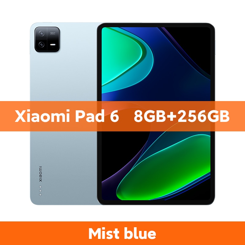 Weltpremiere Xiaomi Pad 6 Global Version 128 GB/256 GB, Snapdragon 870 Prozessor 144 Hz WQHD+ 8840 mAh, 33 W Schnelllade-Tablet