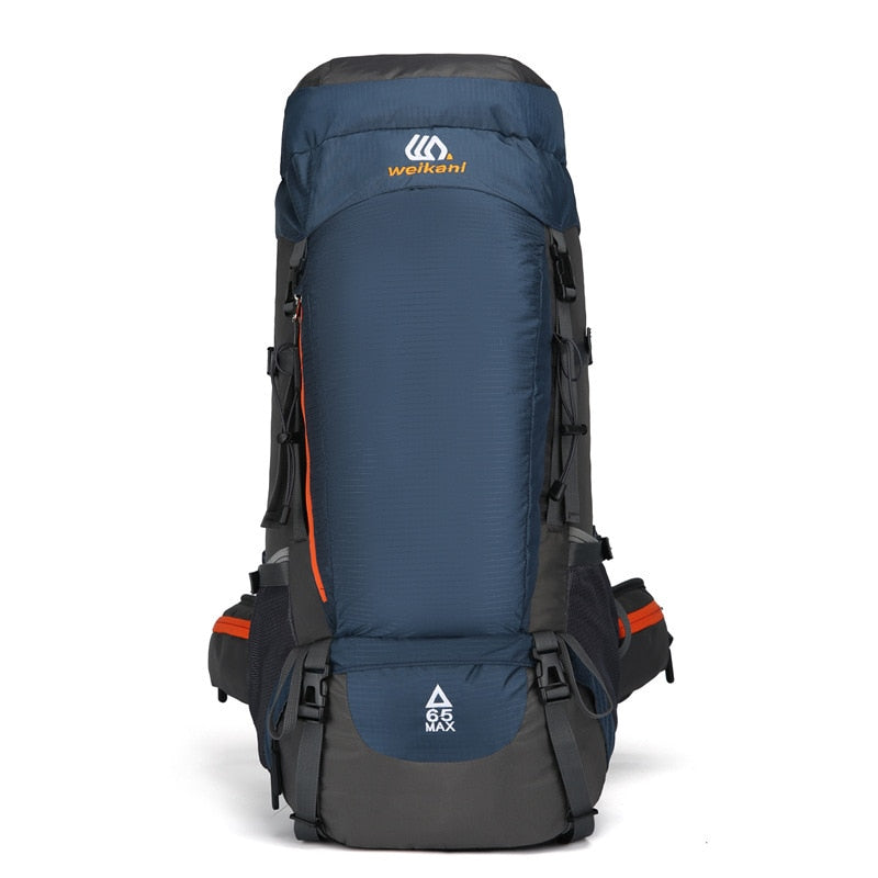 65L Camping Rücksack Große Kapazität, Outdoor Wasserdichte Rücksachtasche für Bergsteiger