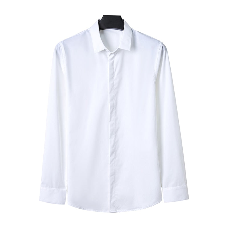 Neue Stickerei Herren Casual Hemde, Marke Kleidung Langarm Slim Fit Männliche Hemde