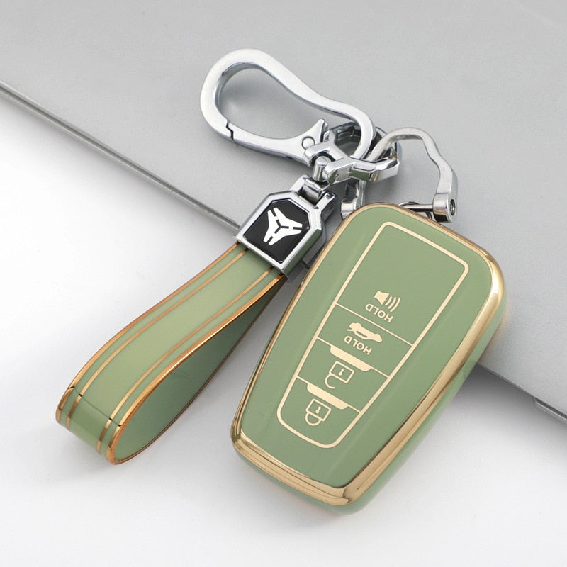 Auto-Fernschlüsselhülle für 2018–2022 Toyota RAV4, Camry, Corolla, Avalon, C-HR, Prius, GT86, Highlander 4 Tasten Keyless Shell