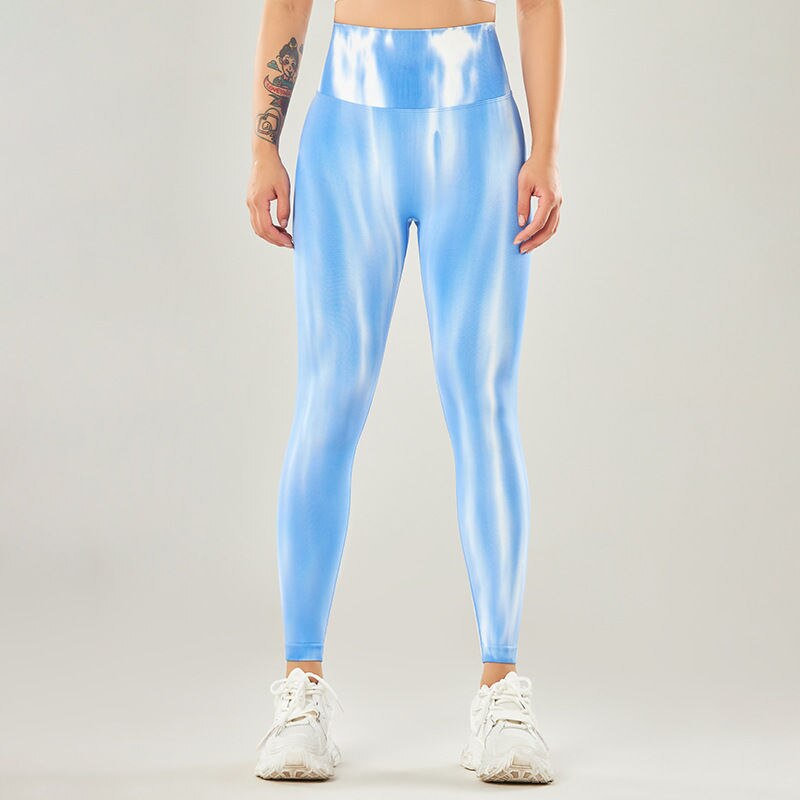 Nahtlose Damen Fitness Leggings, Hohe Taille Atmungsaktive enge Yoga Sporthose