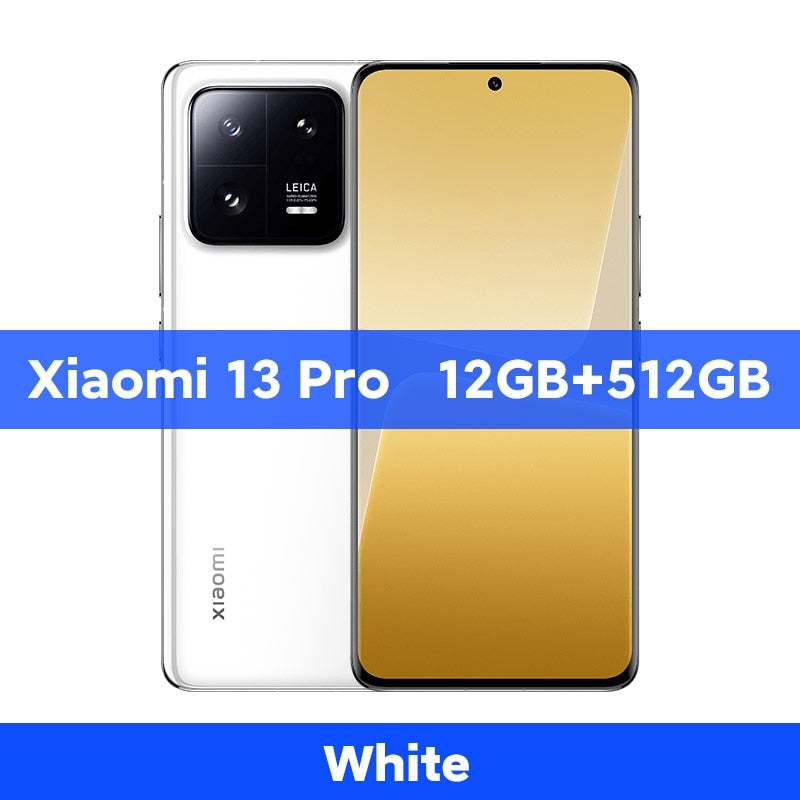 Xiaomi 13 Pro 12GB 512 GB, 5G Globale Version, Snapdragon 8 Gen 2 Octa-Core 6,73" Display, 120 Hz 50 MP Leica Kamera, 120 W Schnellladung, 2 SIM-Karten