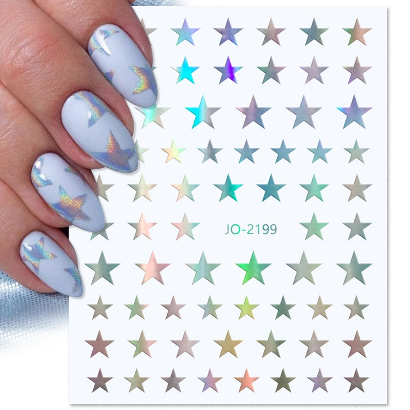 1PCS 3D Nagelzubehör, Maniküre-Nagelteile, Nageldekoration mit Liebes-Herz Aufkleber
