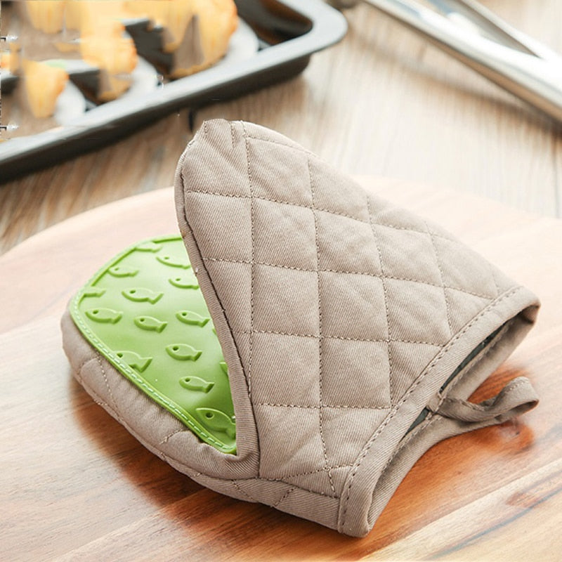 1PC Silikon Anti-verbrühungen Ofenhandschuhe, Topflappen für Küche aus Silikon