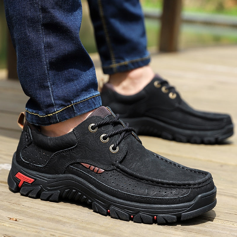 Männer Casual Kuh Lederschuhe, Hohe Qualität Vintage 100% Echtes Lederschuhe