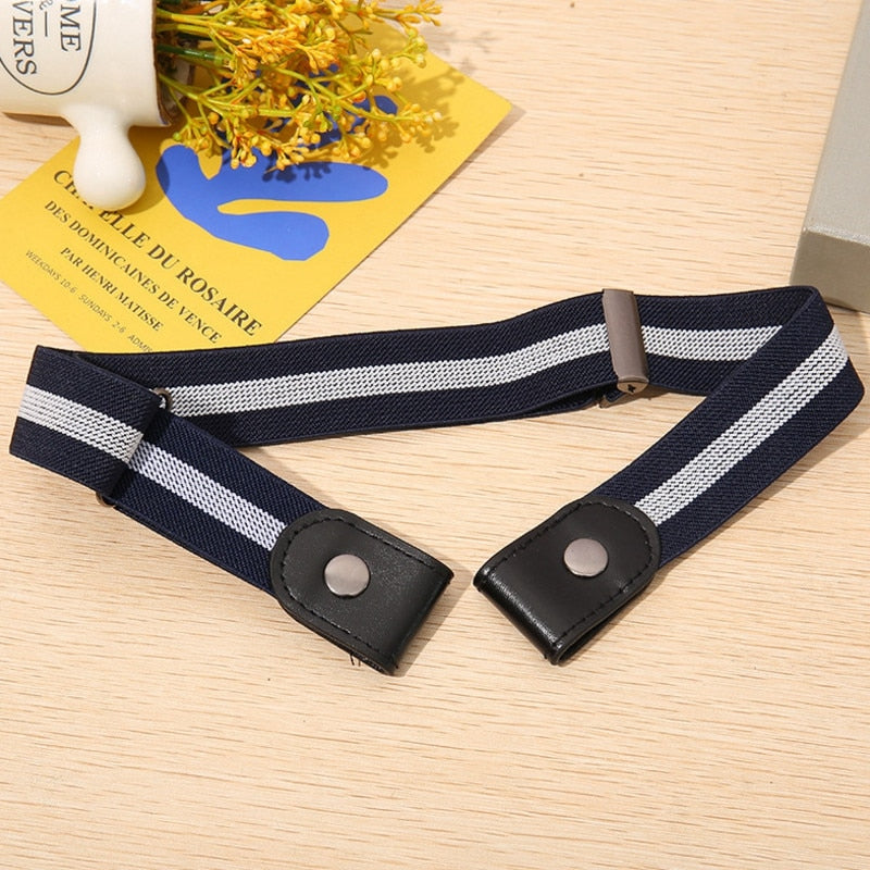 Schnallenfreier Gürtel für Jeanshosen, Kleider, modischer, elastischer Taillengürtel ohne Schnalle für Damen/Herren, keine Ausbuchtung, kein Ärger