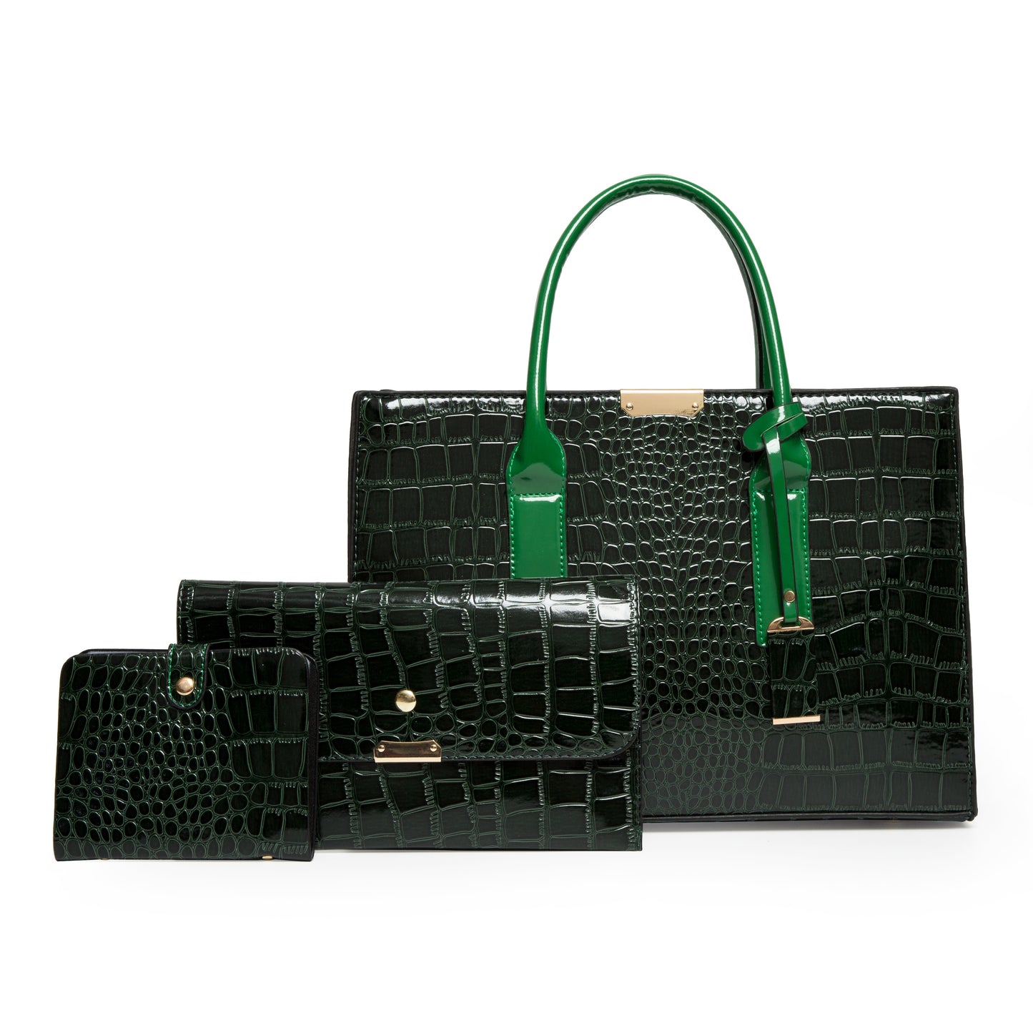 Luxus Damen Ledertaschen, Designer Krokodil Muster Schulter Tasche