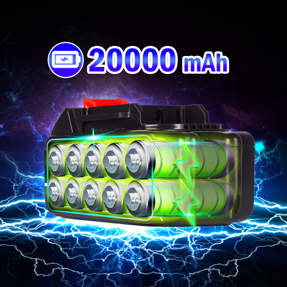 21V Akku 20000mAh - 10000mAh Lithium-Ionen-Akku für Makita, Elektrowerkzeug