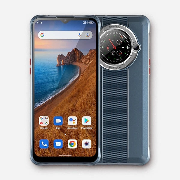 Unihertz Tick Tock E Octa Core Android Smartphone 6000 mAh, 6,5 Zoll Bildschirm 4 GB, 64 GB Mobiltelefon, 48 MP Entsperren Sie das Schnellladetelefon