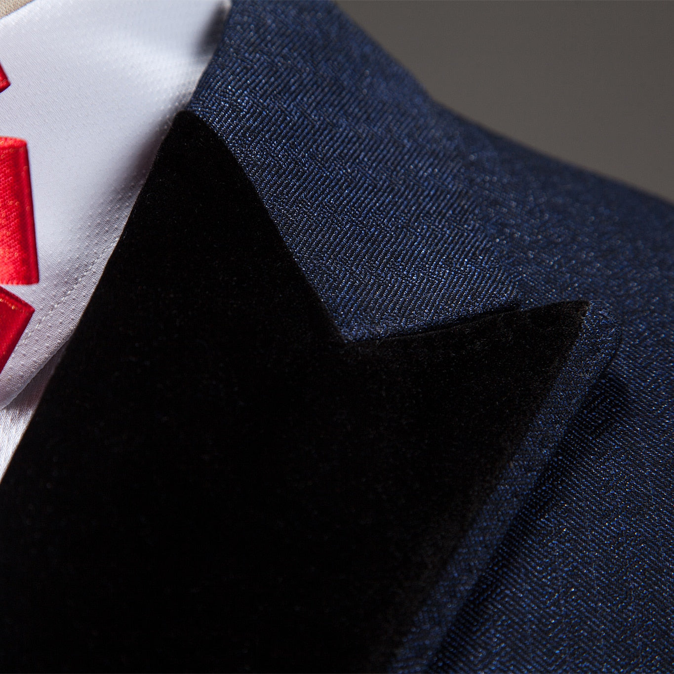 Marineblaue zweiteilige Anzüge für Herren im originellen Design für formelle Anlässe, Hochzeiten, elegante Blazer und Abendkleider (individuelle Größe)
