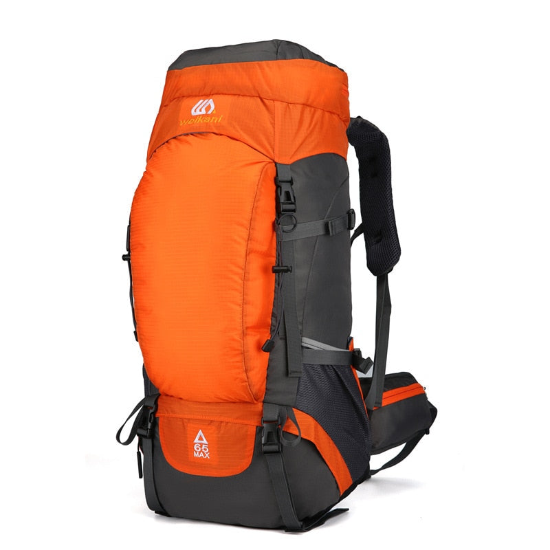 65L Camping Rücksack Große Kapazität, Outdoor Wasserdichte Rücksachtasche für Bergsteiger