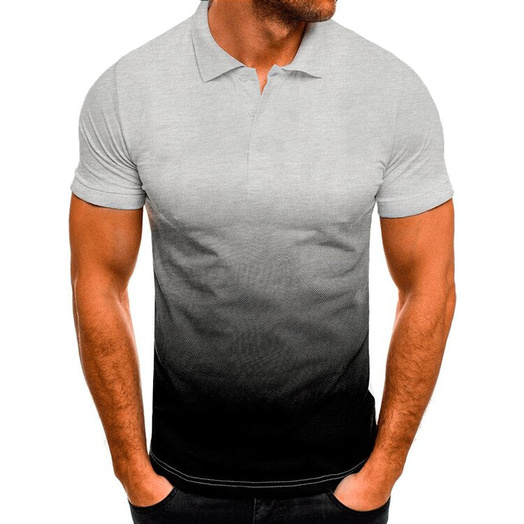 Sommer Herren 3D Druck T-shirts, Casual-Taste Kragen, 3D Gradienten Kurzarm