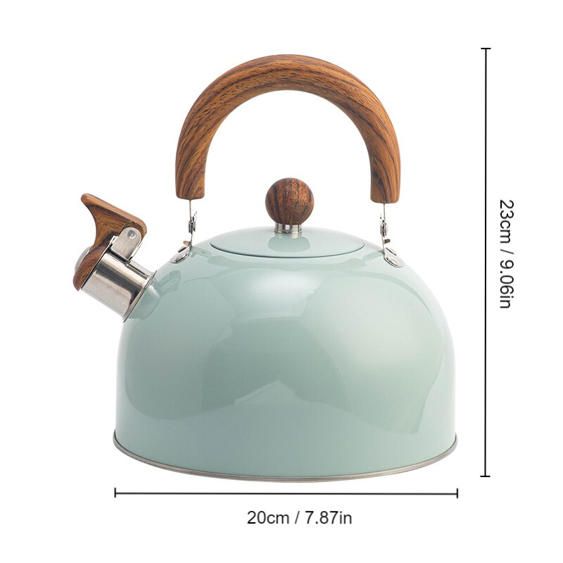 2,5/3L Liter Pfeifenkessel aus Edelstahl, verdickter Wasserkocher, Gas-Induktionsherd, universeller Wasserkocher