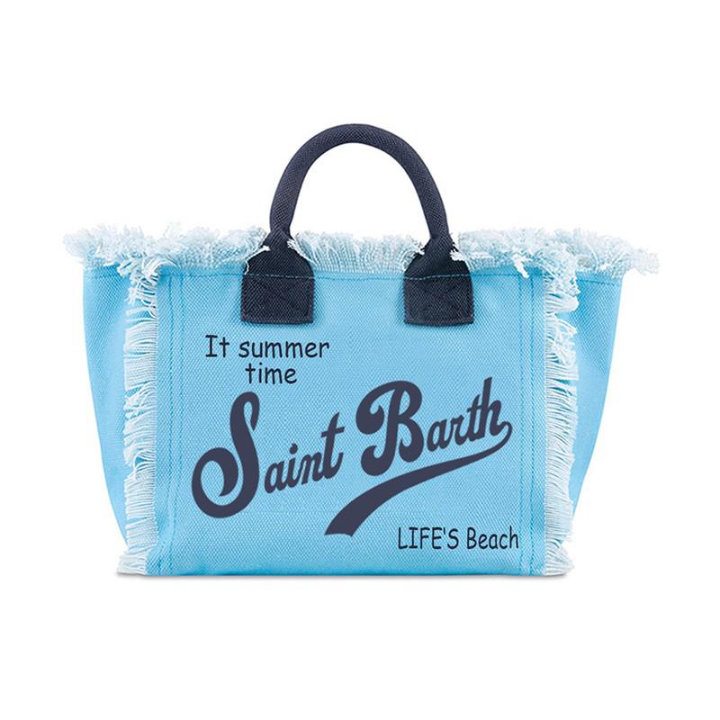 Saint Barth Gedruckte Damen Handtasche, Gedruckte Reisetasche Große Kapazität, Design Sommer Freizeit-Urlaub Quaste