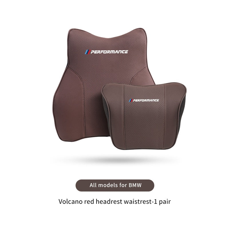 Leder Auto Kopfstütze, Nacken Kissen, Lenden Unterstützung, Auto-Protector Kissen für BMW, G30, F10, F30, g20