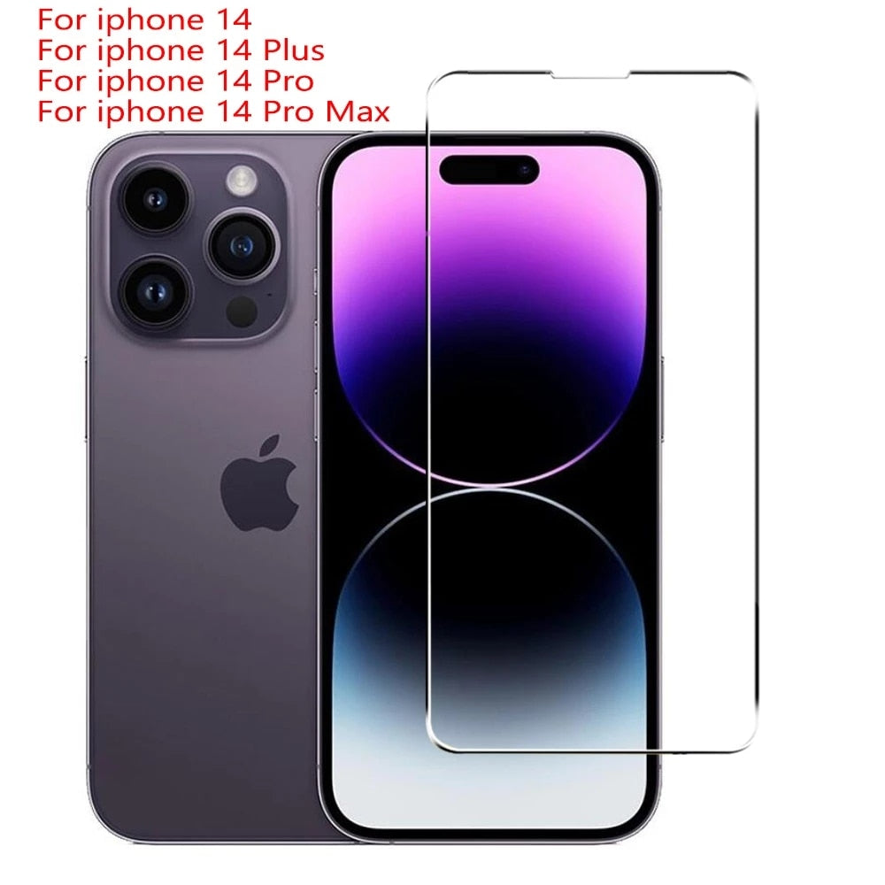 5PCS 9H gehärtetes Glas für iPhone 12, 13, 14 Mini, X, Xs, Xr, 11 Pro Max, 7, 8, 6, 6s Plus, SE 2020, 5, 5s Displayschutzfolie