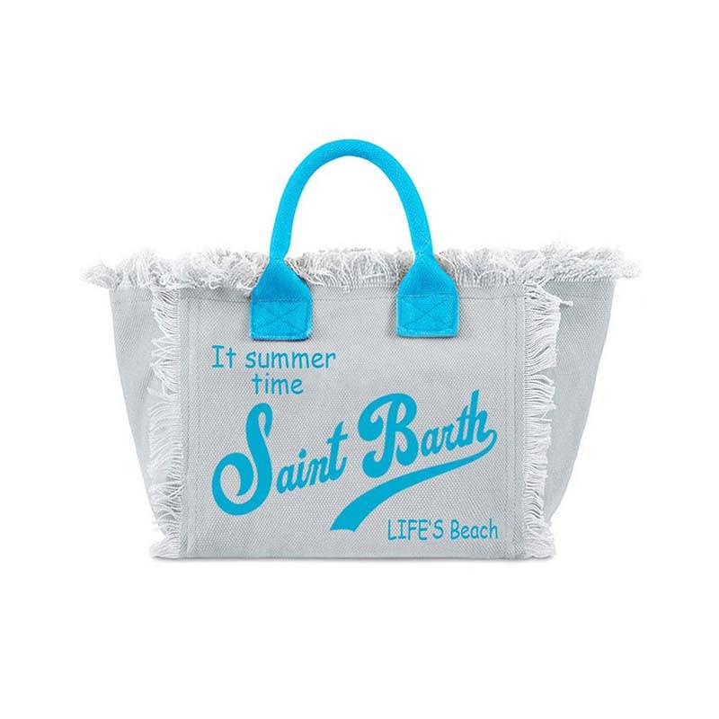 Saint Barth Gedruckte Damen Handtasche, Gedruckte Reisetasche Große Kapazität, Design Sommer Freizeit-Urlaub Quaste