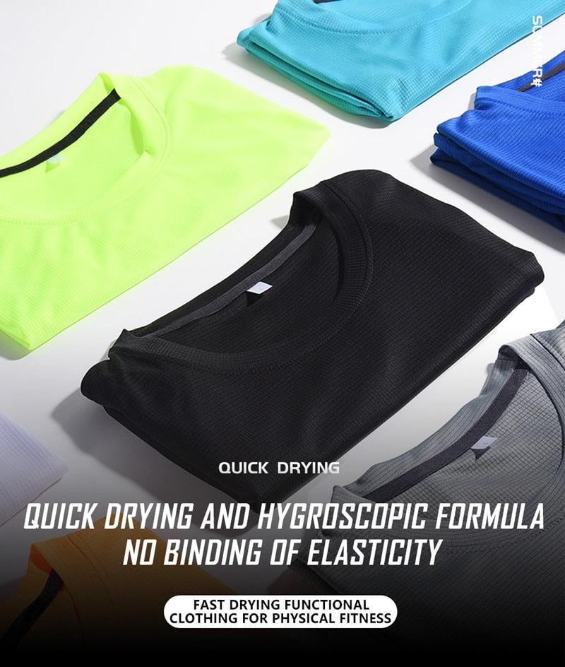 Hochwertiges Herren Polyester Running T-Shirt, Quick Dry Fitness Shirt