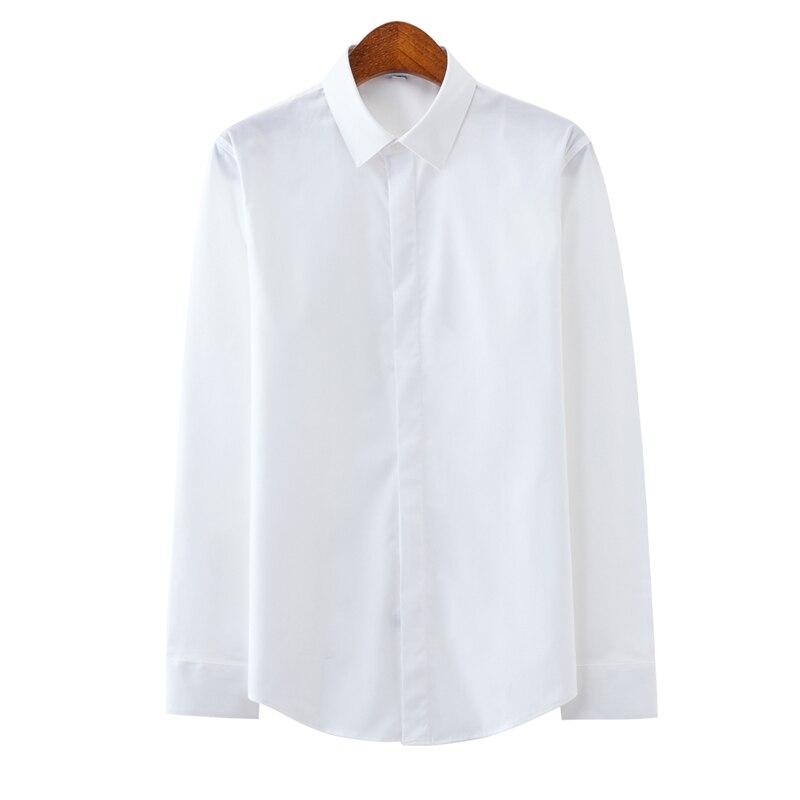 Neue Stickerei Herren Casual Hemde, Marke Kleidung Langarm Slim Fit Männliche Hemde