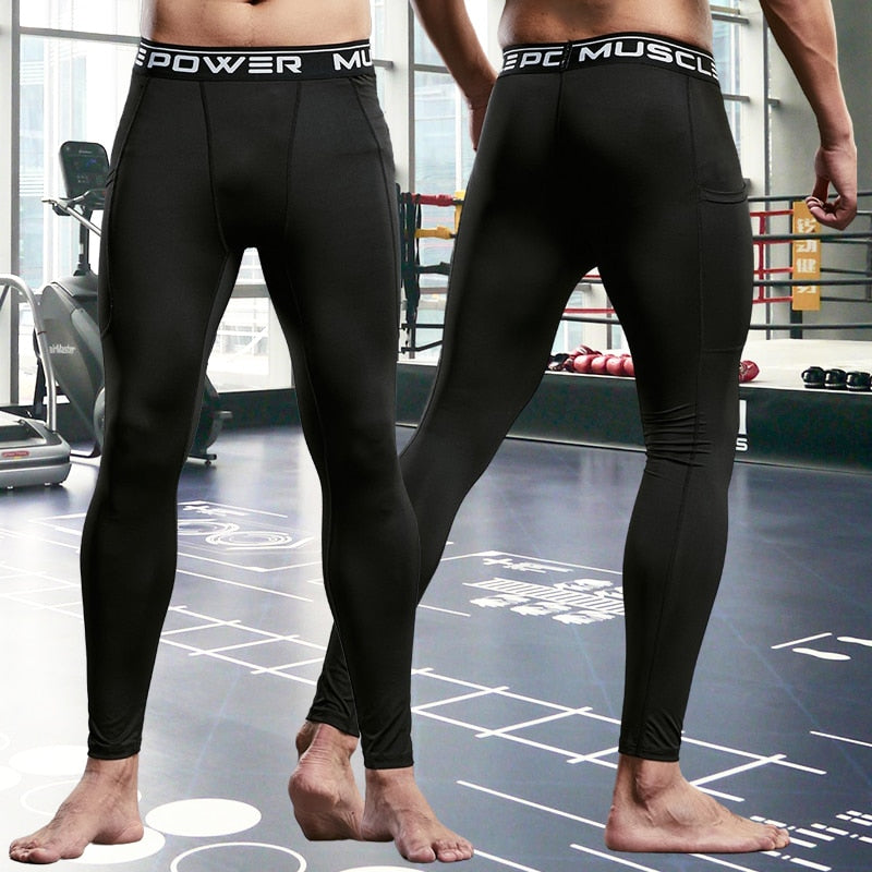 Herren-Kompressions-Jogginghose, Sporthose für Fitnessstudio, Laufen, Jogging, Trainingshose
