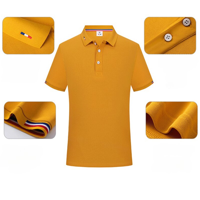 Business-Poloshirt für Herren, bequemes und atmungsaktives einfarbiges Revers-Poloshirt aus Eisseide, kurzärmeliges Golfshirt