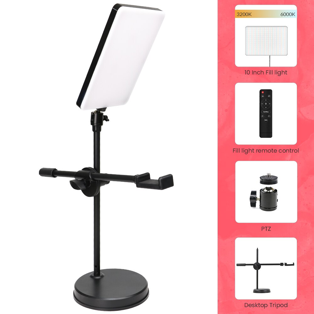 LED Foto Studio Licht 3200K-5600K für Professionelle Fotographie, Beleuchtung mit Stativ für Live-Stream