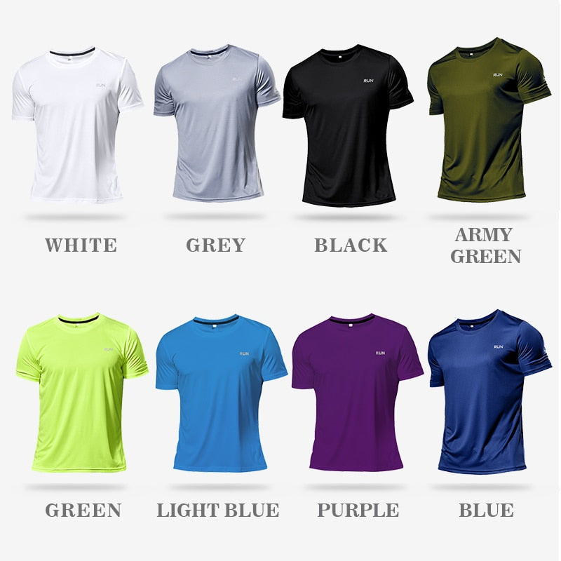 Hochwertiges Herren Polyester Running T-Shirt, Quick Dry Fitness Shirt