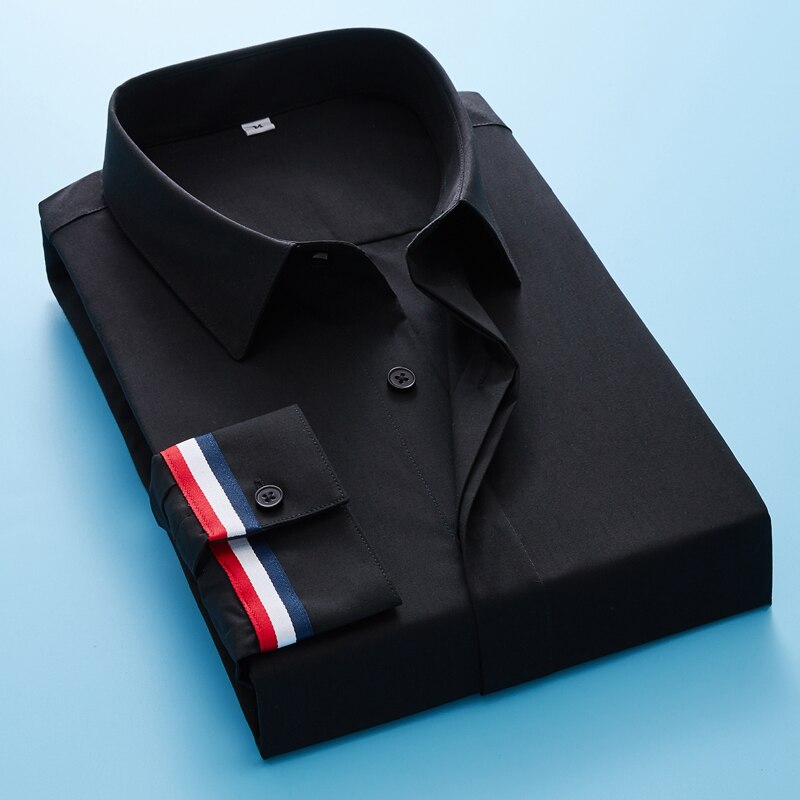 Neue Stickerei Herren Casual Hemde, Marke Kleidung Langarm Slim Fit Männliche Hemde